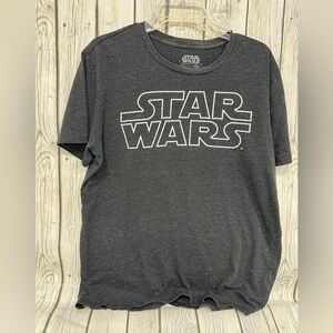 Star Wars Sz L Graphic Print Universe‎ Background Retro Style Tshirt